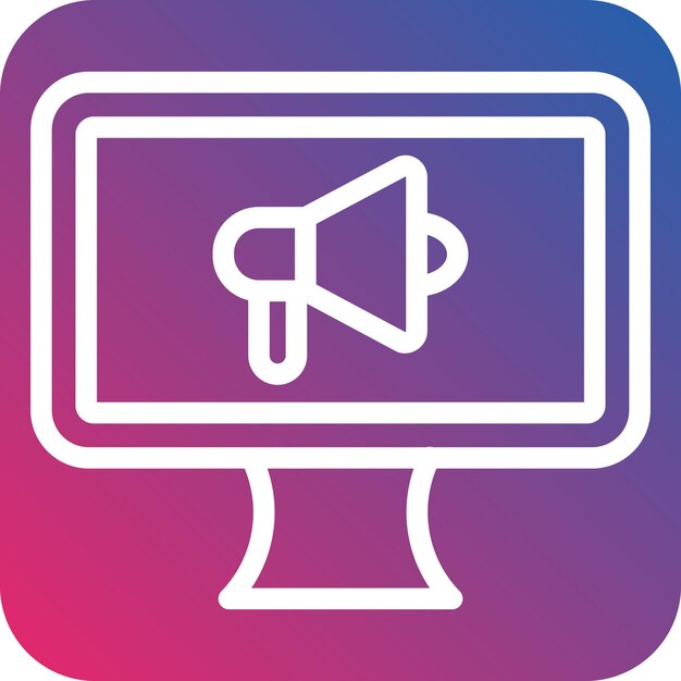 Estilo de icono de marketing de diseño vectorial