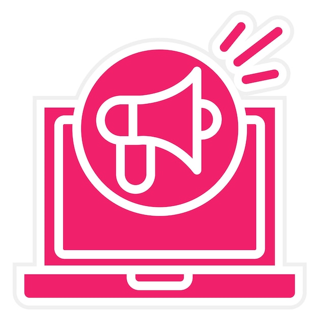 Estilo de icono de marketing de diseño vectorial