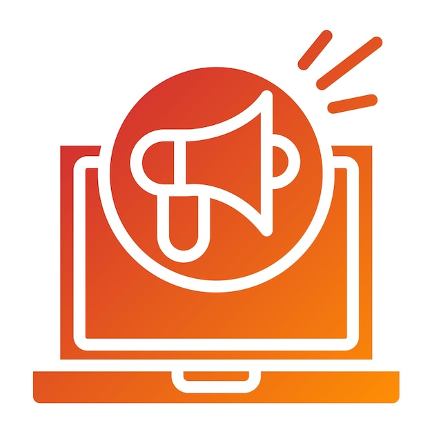 Estilo de icono de marketing de diseño vectorial