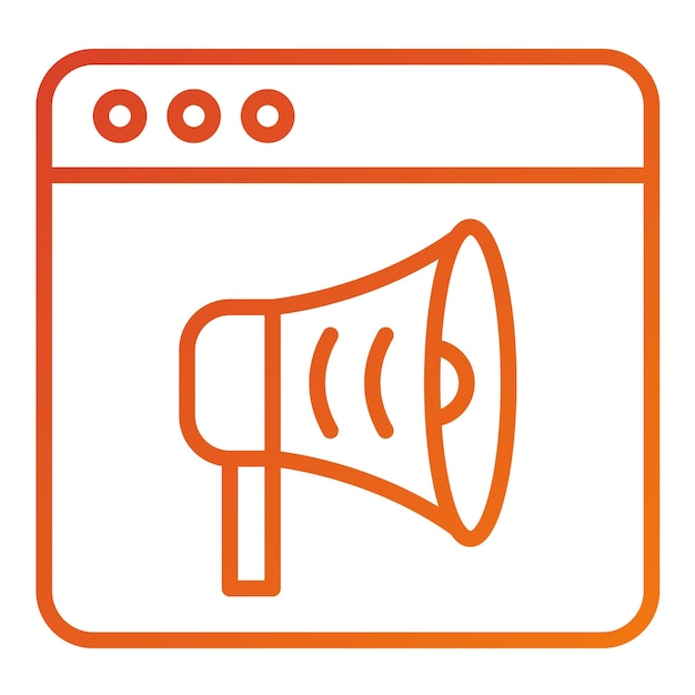 Estilo de icono de marketing de diseño vectorial