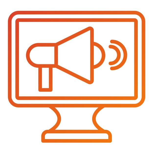 Estilo de icono de marketing de diseño vectorial