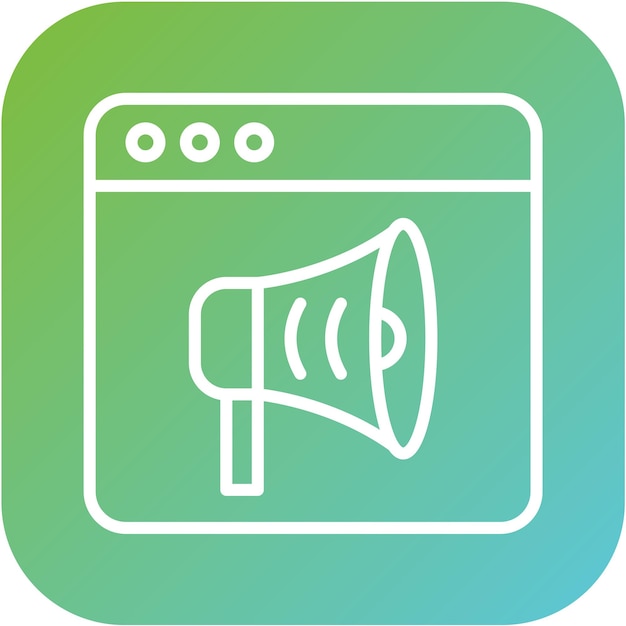 Estilo de icono de marketing de diseño vectorial