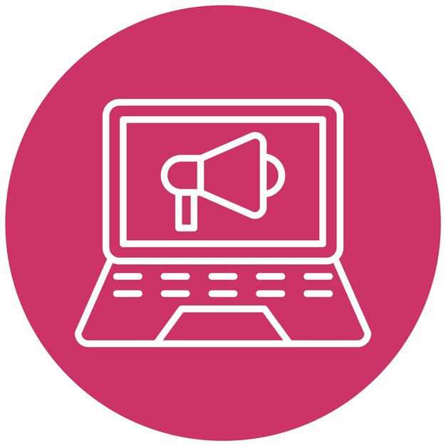 Estilo de icono de marketing de diseño vectorial