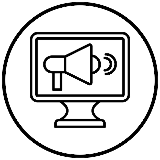 Estilo de icono de marketing de diseño vectorial