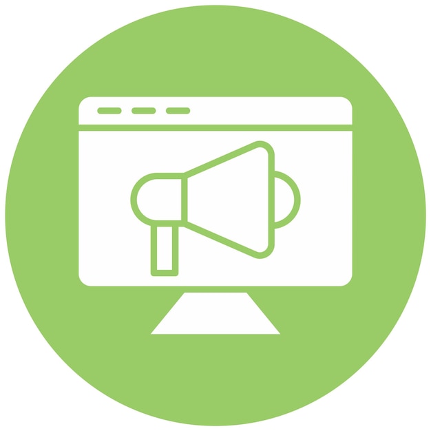 Estilo de icono de marketing de diseño vectorial