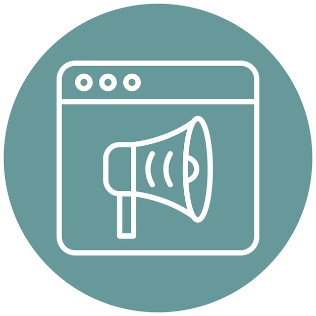 Estilo de icono de marketing de diseño vectorial