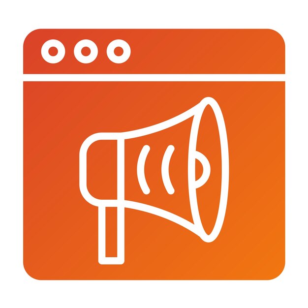 Estilo de icono de marketing de diseño vectorial