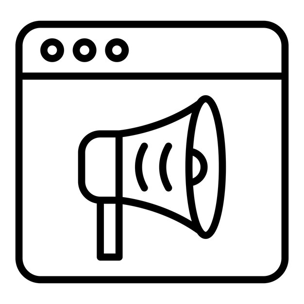 Estilo de icono de marketing de diseño vectorial