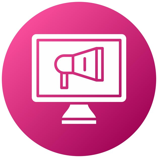 Estilo de icono de marketing de diseño vectorial
