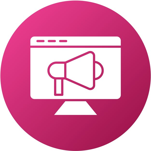 Estilo de icono de marketing de diseño vectorial