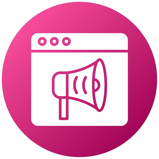 Estilo de icono de marketing de diseño vectorial
