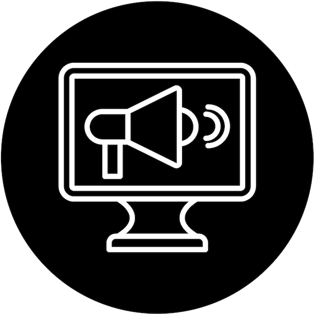 Estilo de icono de marketing de diseño vectorial