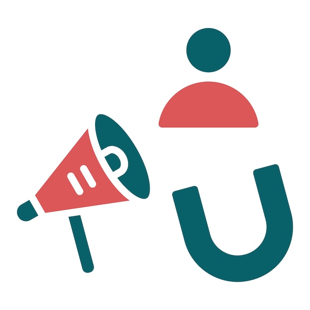 Estilo de icono de marketing entrante de diseño vectorial
