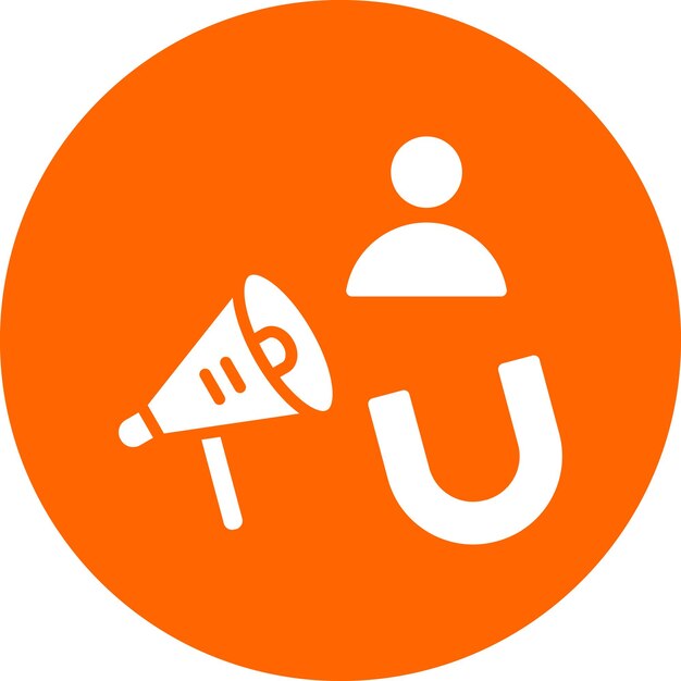 Estilo de icono de marketing entrante de diseño vectorial
