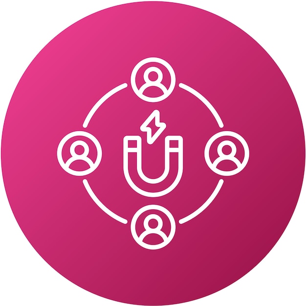 Estilo de icono de marketing entrante de diseño vectorial
