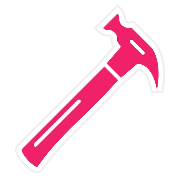 Estilo del icono del martillo