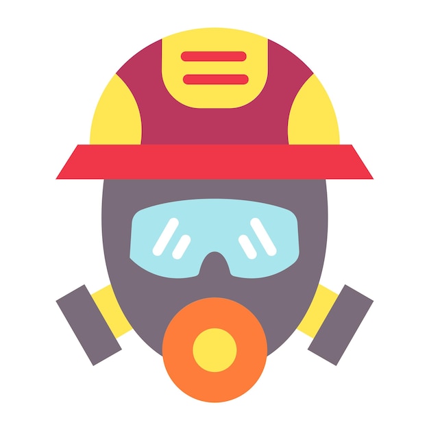 Estilo del icono de la máscara de bomberos