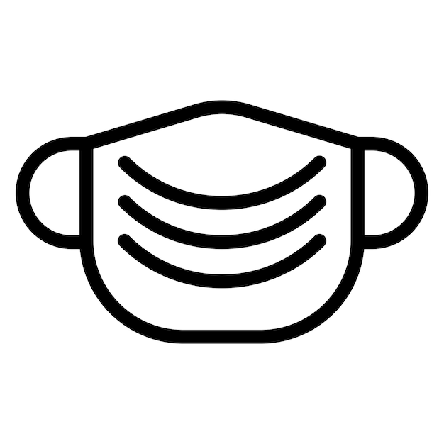 Estilo del icono de la máscara de diseño vectorial