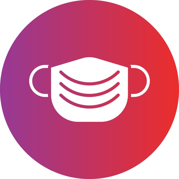Estilo del icono de la máscara de diseño vectorial