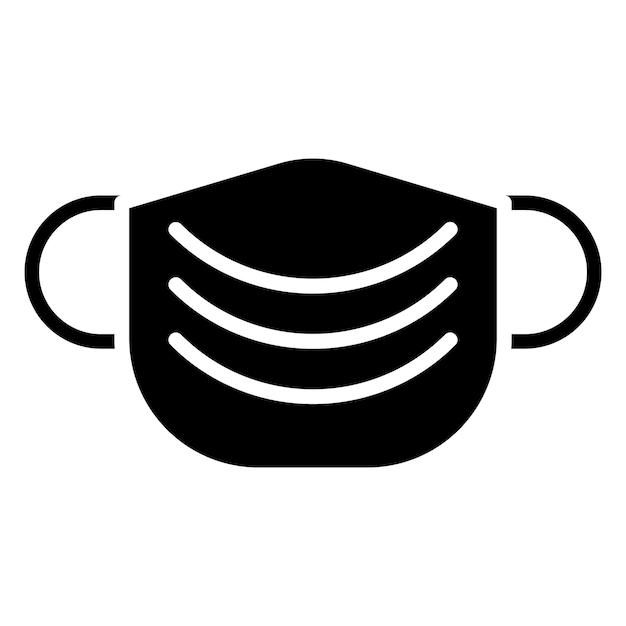 Estilo del icono de la máscara de diseño vectorial