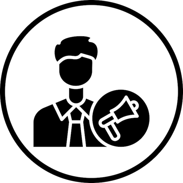 Estilo del icono masculino del ejecutivo de la cuenta de diseño vectorial