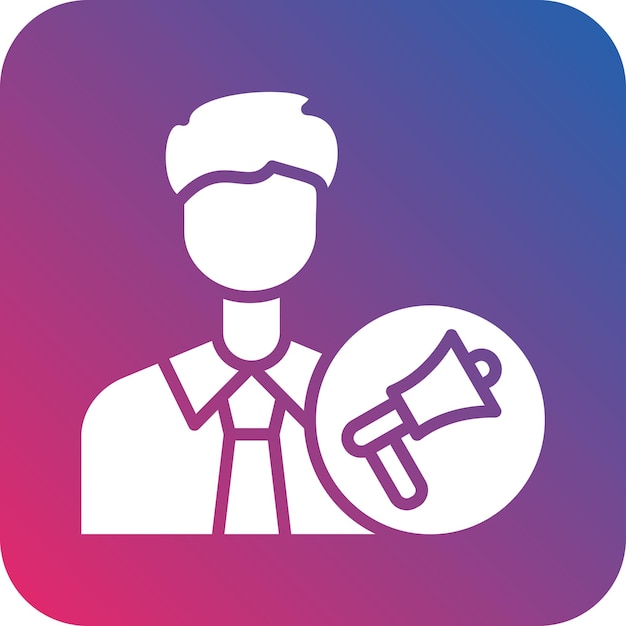 Estilo del icono masculino del ejecutivo de la cuenta de diseño vectorial