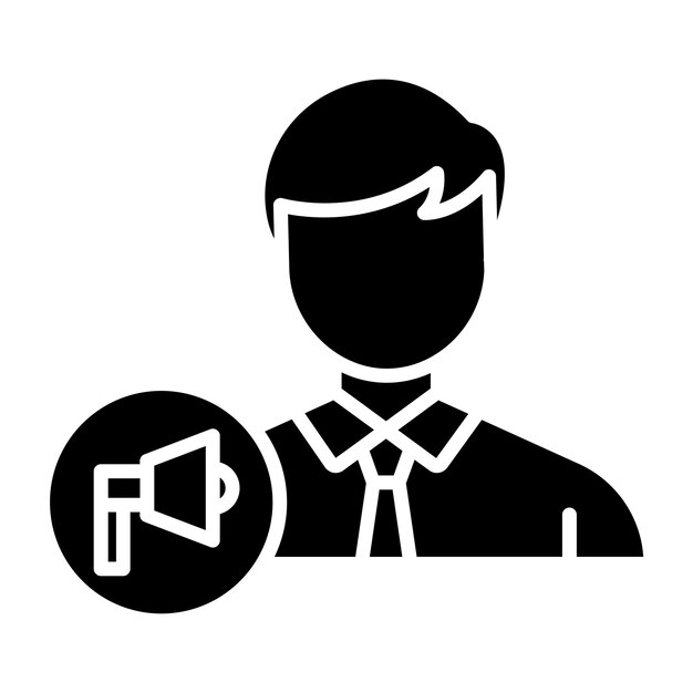 Estilo del icono masculino del ejecutivo de la cuenta de diseño vectorial