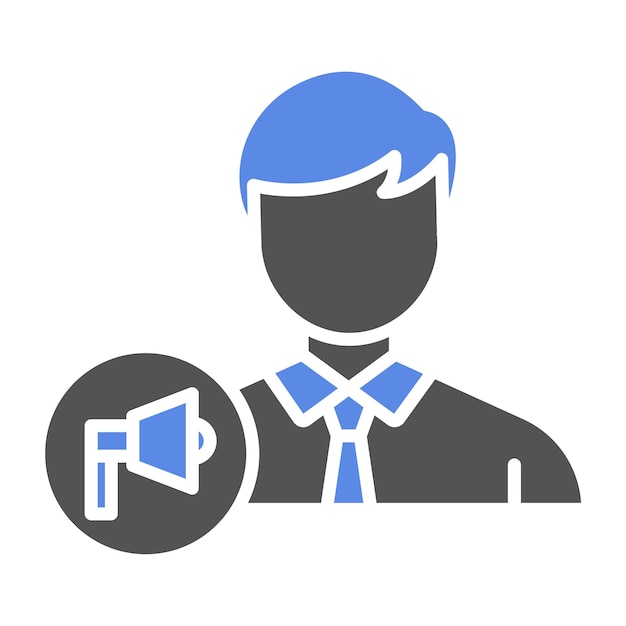 Estilo del icono masculino del ejecutivo de la cuenta de diseño vectorial