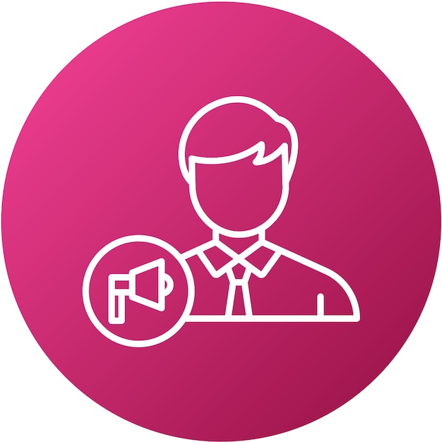Estilo del icono masculino del ejecutivo de la cuenta de diseño vectorial