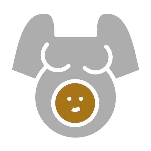 Estilo del icono de maternidad de diseño vectorial