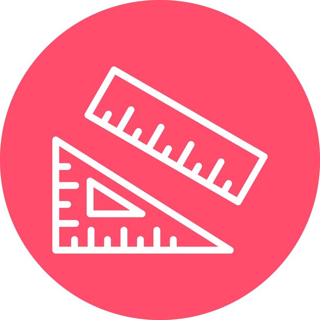 Estilo del icono de medición del diseño vectorial
