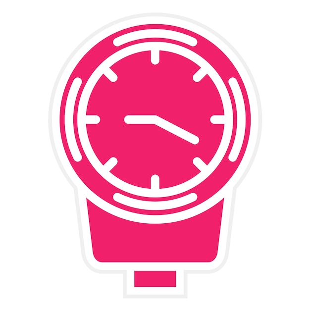 Estilo del icono del medidor de diseño vectorial
