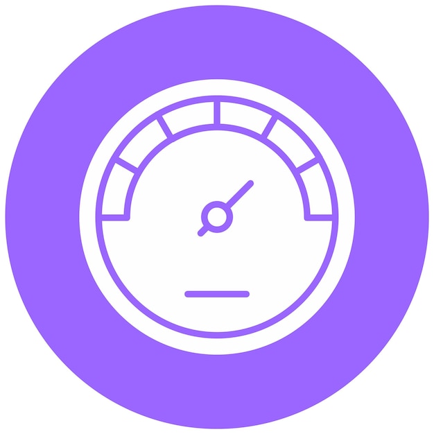 Estilo del icono del medidor de diseño vectorial