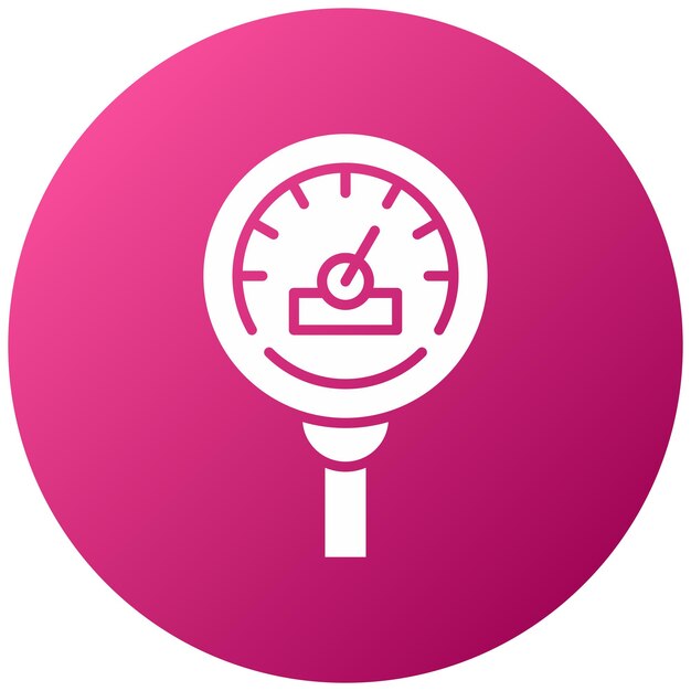Estilo del icono del medidor de diseño vectorial