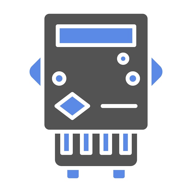 Estilo del icono del medidor eléctrico