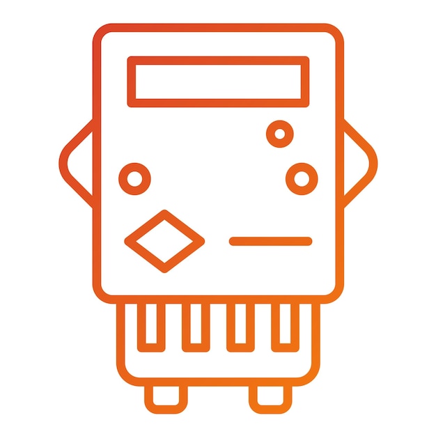 Estilo del icono del medidor eléctrico