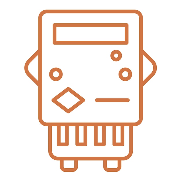 Estilo del icono del medidor eléctrico