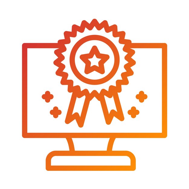 Estilo de icono de las mejores prácticas de diseño vectorial