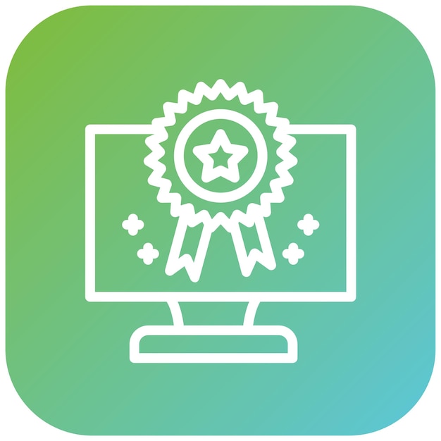 Estilo de icono de las mejores prácticas de diseño vectorial
