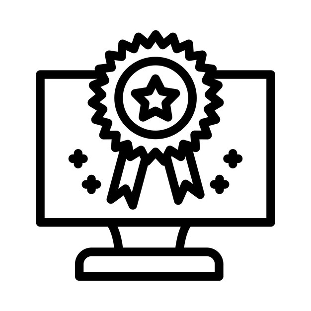 Estilo de icono de las mejores prácticas de diseño vectorial