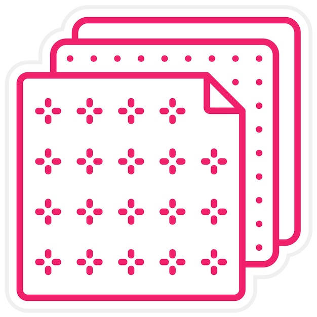 Estilo del icono de la membrana de diseño vectorial