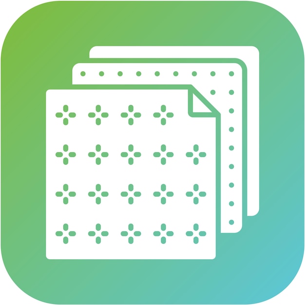 Estilo del icono de la membrana de diseño vectorial