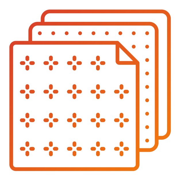 Estilo del icono de la membrana de diseño vectorial