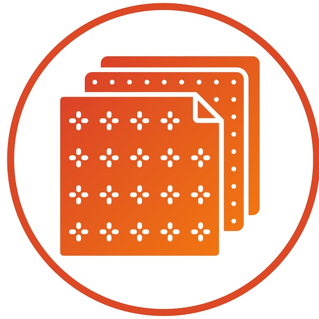 Estilo del icono de la membrana de diseño vectorial