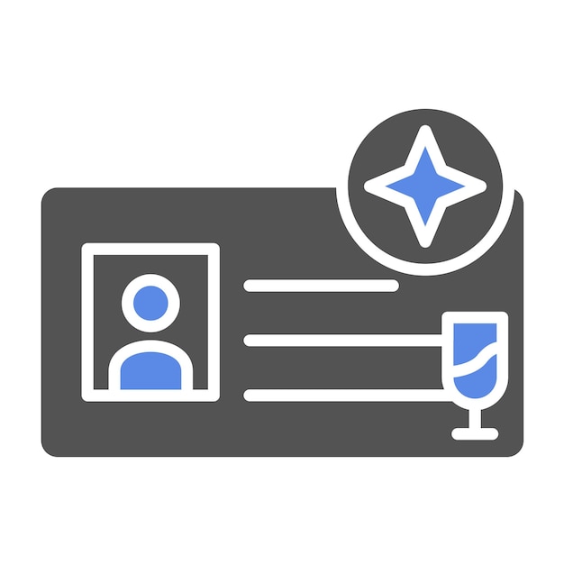 Estilo del icono de membresía del diseño vectorial