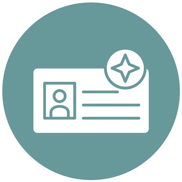 Estilo del icono de membresía del diseño vectorial