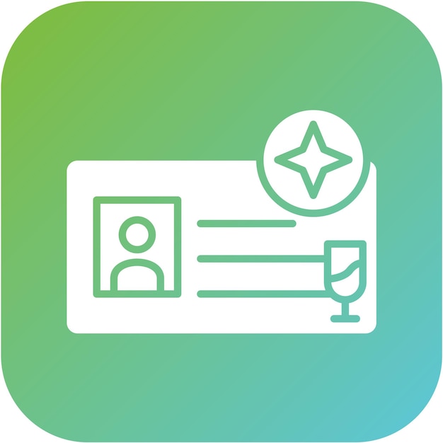 Estilo del icono de membresía del diseño vectorial