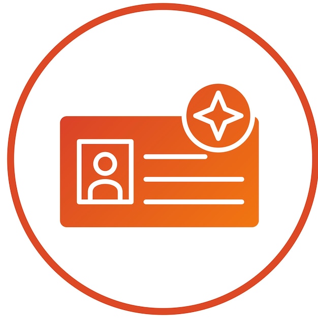 Estilo del icono de membresía del diseño vectorial