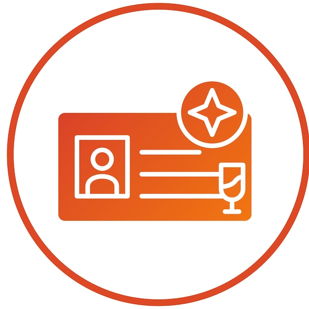 Estilo del icono de membresía del diseño vectorial