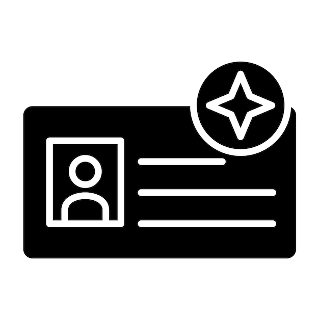 Estilo del icono de membresía del diseño vectorial
